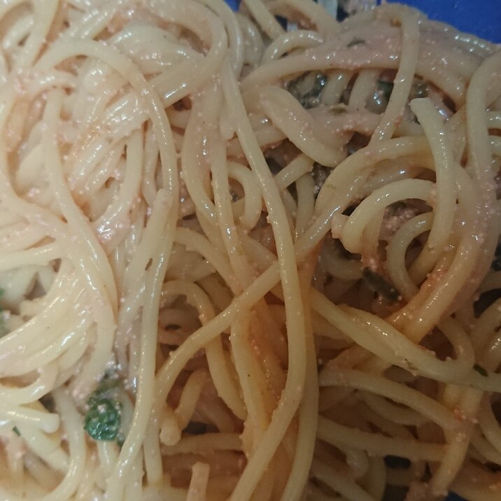 小松菜タラコスパゲティ
